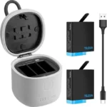 Telesin Allin Charger Box + 2x accu - GoPro Hero 9/10/11/12