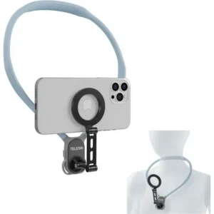 Telesin MagSafe Smartphone Neck Mount - Extra Groot - Blauw