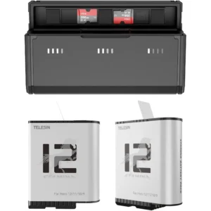 Telesin Pocket Oplaadbox voor GoPro 9/10/11/12