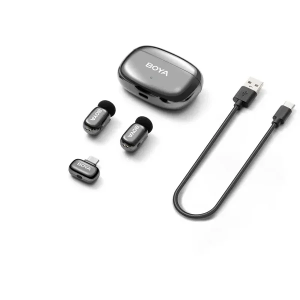 Boya Mini 2-01 (Black) 1X RX USB-C + 1X RX Lightning + 2X TX