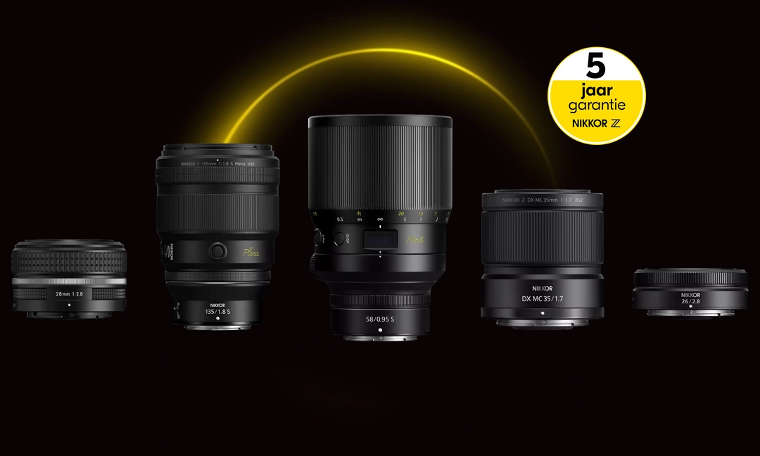Nikon Z lenzen 5 jaar fabrieksgarantie